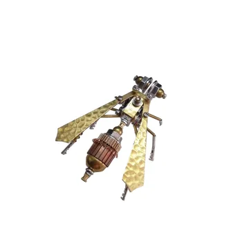 DIY fém összeszerelés Bumble Bee modell készletek 3D Puzzel játék gyerekeknek Felnőtteknek Steampunk mechanikus rovarok összeszerelő készlet ajándék