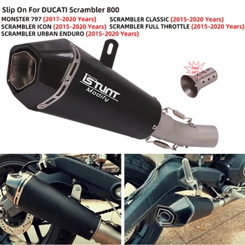 DUCATI Scrambler 8002015 -2020 Monster 797 2017-2020 motorkerékpár kipufogó menekülés módosított hangtompító középső lengőkaros csőkipufogódobdal