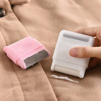 Dupla fejű szöszeltávolító kézi hajgolyó trimmer Fuzz pellet vágógép Hordozható epilátor pulóver ruha borotva mosoda