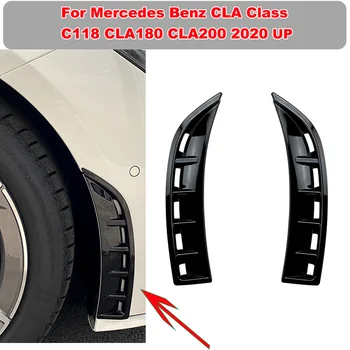 Első lökhárító légtelenítő burkolat Trim elosztó spoiler matrica Mercedes Benz CLA Class C118 CLA180 CLA200 2020 UP autós kiegészítőkhöz