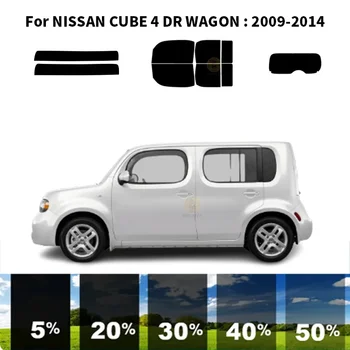 Előre vágott nanokerámia autó UV ablakfesték készlet autóipari ablakfólia NISSAN CUBE 4 DR WAGON 2009-2014