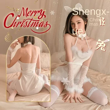 Feimu Pure Desire plüss oldalú üreges hónyuszi szett 6579 Szexi fehérnemű Felnőtt szexi karácsonyi egyenruha 20/doboz