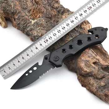 Forró eladású összecsukható kés Teljesen acél kültéri multifunkcionális túlélőkés Camping Blade önvédelmi vadászat taktikai kés