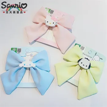 Hello Kitty Baby Girl Bows hajcsat Sanrio hajcsatok Kawaii haj kiegészítők Fejpántok Nyakkendők Divat Szőrnyakkendők Kuromi lányok Fall