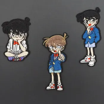 Japán klasszikus anime detektív hímzés patch vas a jelvényen DIY kiegészítők dekoráció