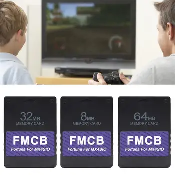 játékkonzol programkártya Nagy sebességű 8MB 16MB 32MB 64MB FMCB V1.966 játék memóriakártya SD-kártya adapter PS2 MX4SIO SIO2S