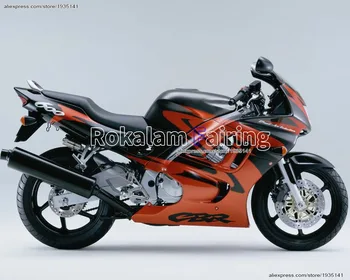 Karosszéria készlet Hondához CBR600F3 1997 1998 CBR 600 F3 97 98 CBR 600F3 fekete narancssárga motorkerékpár burkolat (fröccsöntés)