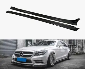 Karosszéria készlet Mercedes-Benz W218-hoz CLS-osztály CLS350 CLS63 AMG 2012-2017 valódi szénszálas oldalszoknyák Hosszabbító ajak RT stílus