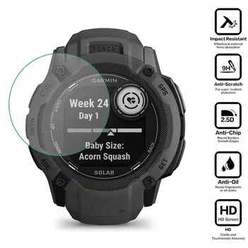 Kemény üveg okosóra HD védőfólia Garmin instinct 2X napelemes (taktikai) képernyővédő fólia tok Smart Watch kiegészítők