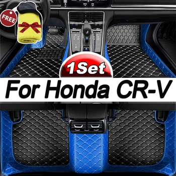 LHD Autó padlószőnyegek Honda CR-V CRV 2011 2010 2009 2008 2007 Autó belső kiegészítők Szőnyegek egyedi vízálló bőr szőnyegek