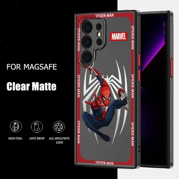 Marvel SpiderMan Avengers Hero telefontok Samsung A71 A70 A52 A51 A42 A32 A22 A21S A12 A33 A53 matt áttetsző tok