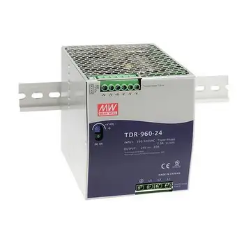 meanwell tápegység TDR-960 24, 48V 960W háromfázisú ipari DIN RAIL PFC funkcióval
