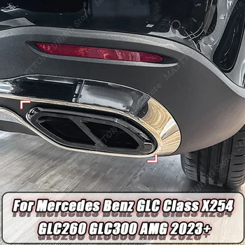 Mercedes Benz GLC X254 osztályú GLC260 GLC300 AMG 2023+ autóhoz Kipufogócső keret kimeneti kipufogódob lökhárító kipufogócső burkolat