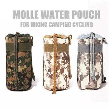 Molle kulacs tasak taktikai katonai hálós vízforraló készlet tartó hidratáló táska tartó zseb kempingezéshez hegymászás kerékpározás