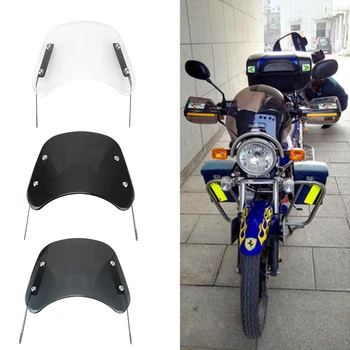 Motorkerékpár fényszóró szélvédő szélterelő 5-7 hüvelyk a Honda Kawasaki Suzuki számára