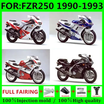 Motorkerékpár tele burkolatok Karosszéria készlet FZR250-hez 1990 1991 1992 FZR 250 90 91 92 FZR 250 burkolat készlet