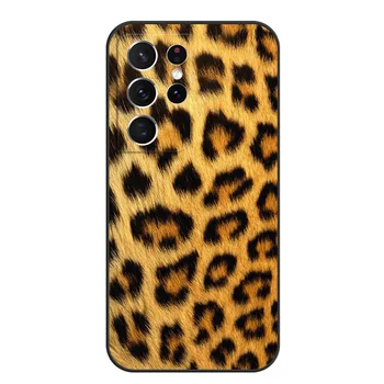 Márvány Samsung Galaxy S24 ULTRA 5G tok szilikon borításhoz fekete TPU tok Leopard Tiger Zebra bőr