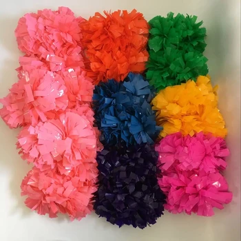 Műanyag Pom Pom Pom, kétfejű gumibot fogantyú, rózsaszín, narancssárga, zöld, kék, egyedi szín