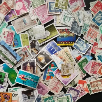 Németország 50/100 darab / lot Minden különböző használt Rand postabélyeg postai bélyegzővel jó állapotban gyűjtésre