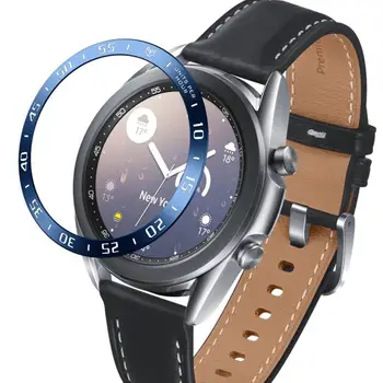  Pack Case Samsung Galaxy Watch 3 45mm 41mm tok + Bepel gyűrűs hurok + edzett üveg képernyővédő fólia Galaxy Watch 3 film