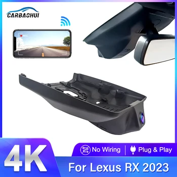 Plug and play Dash Cam HD kamera 4K 2160P autós DVR Wifi videofelvevő Lexus RX 2023 2024 350 RX350h RX500h, vezeték nélküli fedélzeti kamera