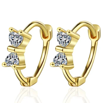 Real 14K arany Aros Mujer Oreja Stud fülbevaló Női kerek eredetű gyémánt Orecchini drágakő fülbevaló női lányoknak