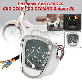 Retro sebességmérő fordulatszámmérő Kilométer-számláló műszer Honda Passport Cub C50 C70 C90 C70MK3 univerzális mérőműszerekhez