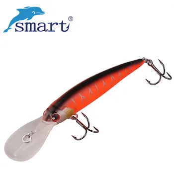 Smart 9cm 9.1g Minnow Horgász Csali Hard Isca Mesterséges úszó csali 3D Eyes Wobbler Swimbait Topwater Plastic csalik Fish Pesca