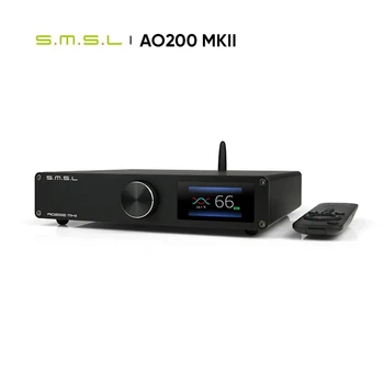 SMSL AO200 MKII HIFI digitális erősítő MA5332MS chip Nagy teljesítményű sztereó erősítő XLR/RCA/USB/Bluetooth 5.0 kiegyensúlyozott bemenetű SDB hang