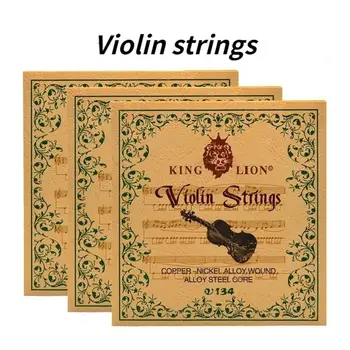 Steel Core King Lion hegedű húros hegedűszólamok réz-nikkel fehér réz hegedűhúr szett tekercselő univerzális zenész