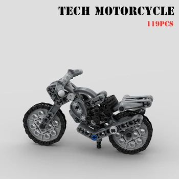 Szivárvány malac MOC Mini Tech motorkerékpár oldalkocsi építőelemek készlet motor sebesség autó kerékpár kastély tégla modell gyűjtemény gyerekjátékok