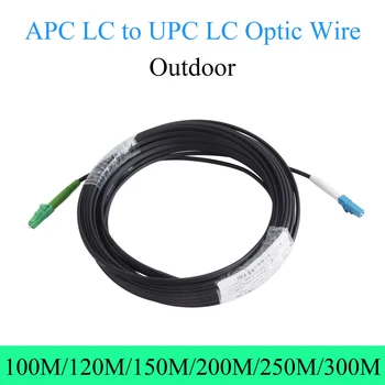száloptikai hosszabbító vezeték UPC LC - APC LC egymódú 1 magos kültéri konvertáló vonal 100M / 120M / 150M / 200M / 250M / 300M optikai kábel