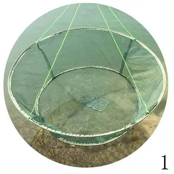 Szétszórt összecsukható csepphorgászat Nyitott hálós rákfogó öntőhálózat háló halcsapdához garnélarák csali rák garnélarák háló supp