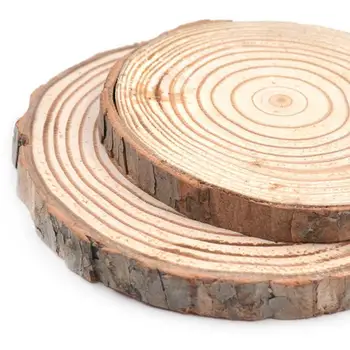 Természetes kerek fa alátétekcsésze pad tea kávésbögre szőnyeg italtartó asztalszőnyeg fa alátétek DIY kézművesség otthoni konyha dekoráció