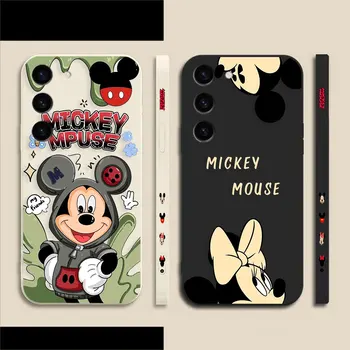 Vicces M-Mickey egér telefontok Samsung S23 S22 S21 S20 FE S11 S11E S10 S10E S9 S8 S30 Ultra Plus 4G 5G tok Fundas Shell