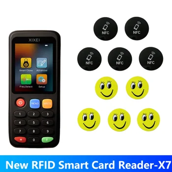 X7 intelligens kártyaolvasó RFID kulcsklón másoló 13.56Mhz jelvénykártya író IC azonosító token sokszorosító 125Khz Tag programozó