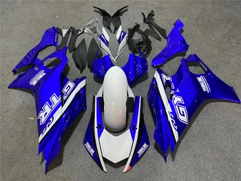 Yamaha R6-hoz alkalmas motorkerékpár burkolati készlet 17-21 év YZF600 2017 2018 2019 2020 2021 Burkolat fehér kék