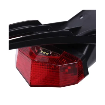 Új WD 12VLED hátsó hátsó lámpa motorkerékpárokhoz Terepjáró utólagos rendszámtábla-világítás szürke színnel